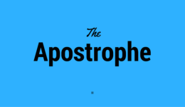 The Apostrophe 