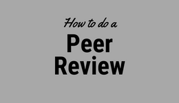How to do a Peer Review