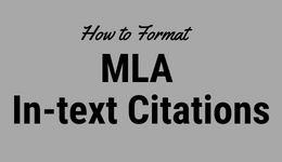 MLA In-Text Citations 